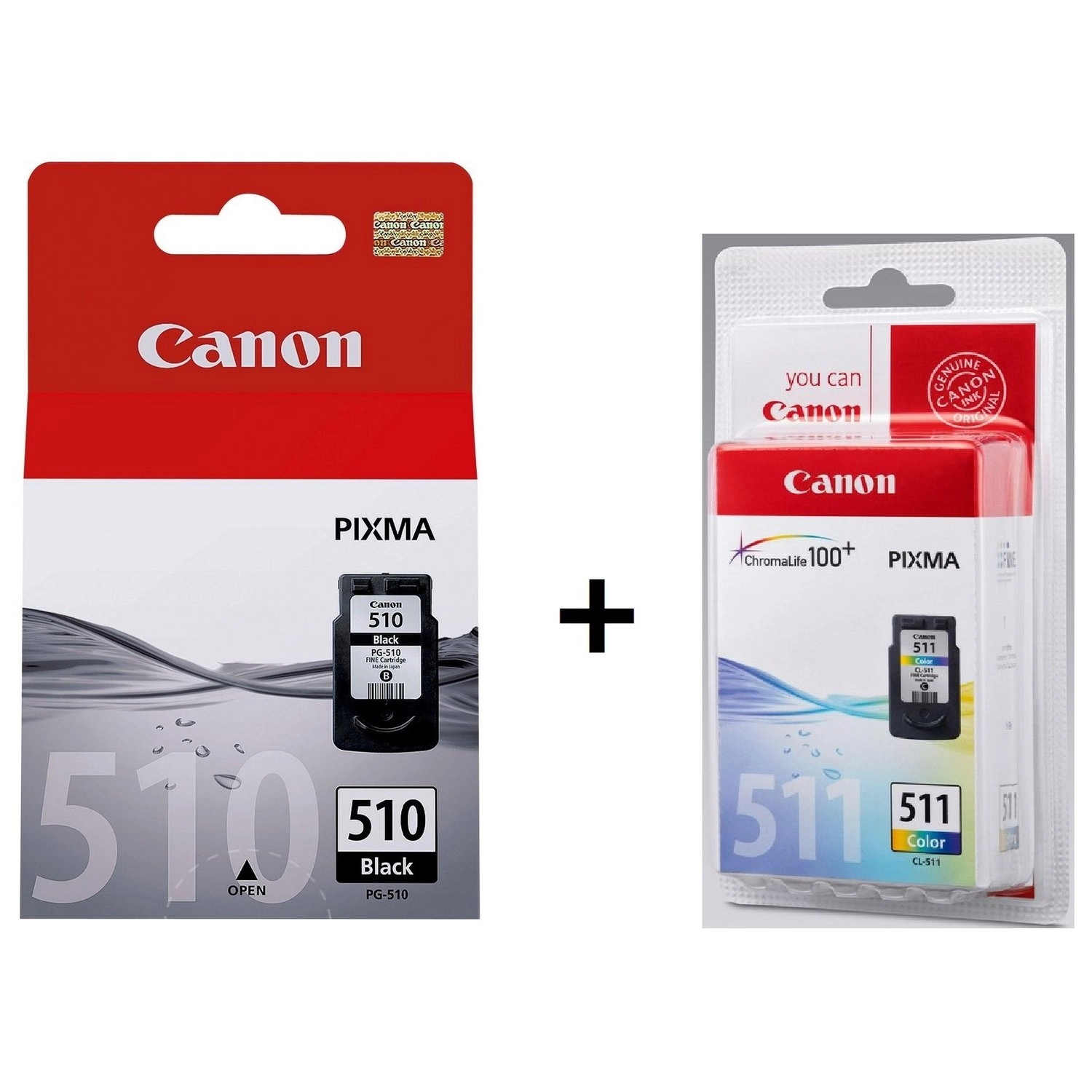 Canon PG510 Standard Yield Black + CL511 Standard Yield Multicolor
