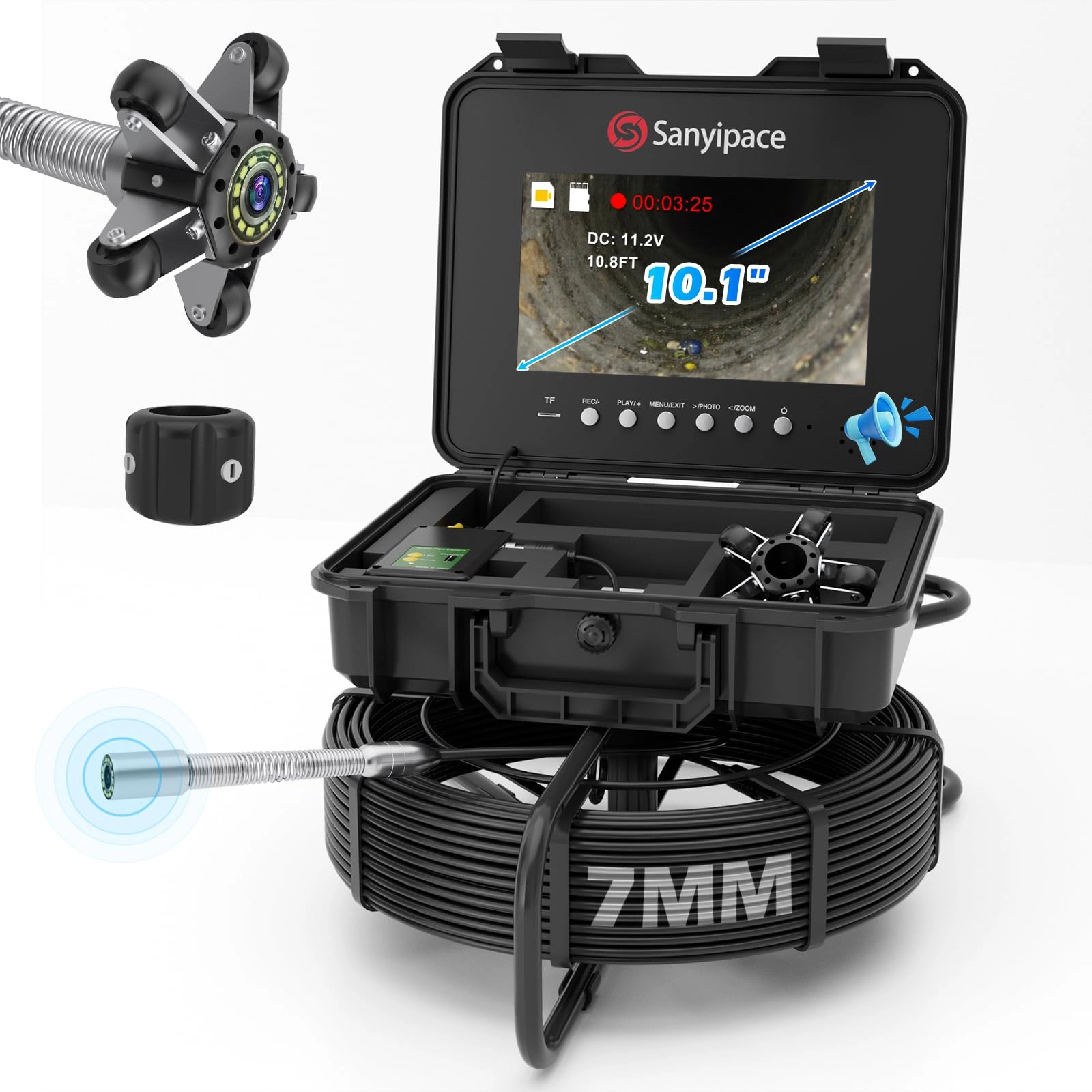 Sanyipace Drain Camera - 7mm 70M