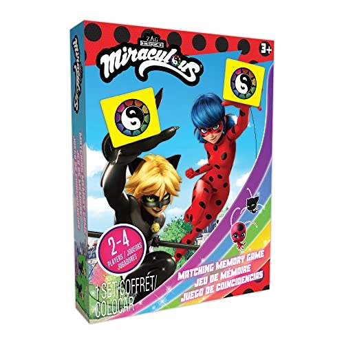 Miraculous Ladybug Memory Matching Card Game - 36 months - 14 years 72 pieces
