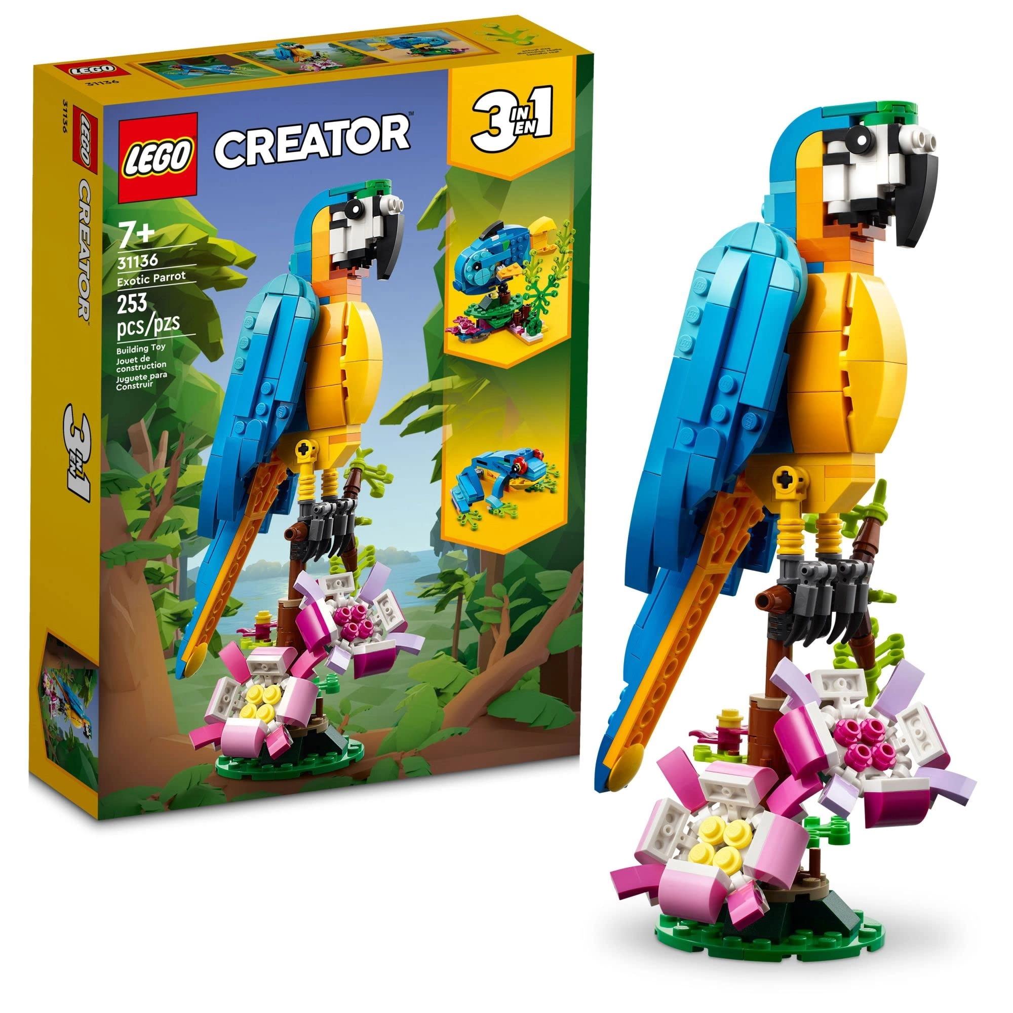 Creator 3 in 1 Exotic Parrot (31136) - Animal Figures Multi-color