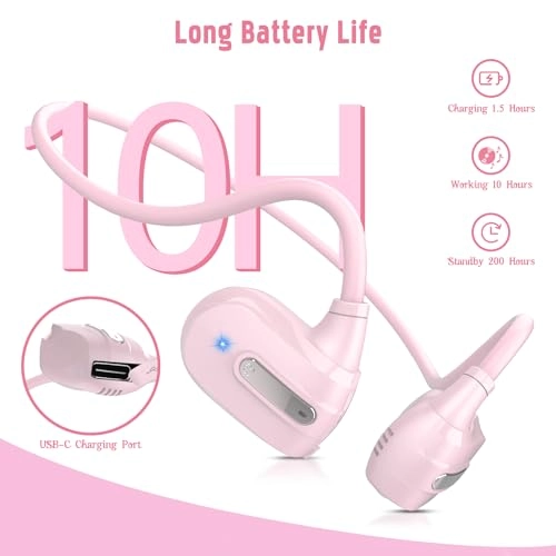 Open EarHeadphones - 13g 10H Playtime Bluetooth 5.4