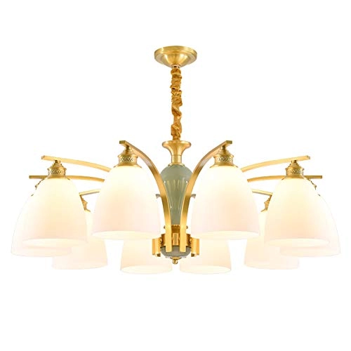 Sputnik Chandelier - Black and gold 10 head