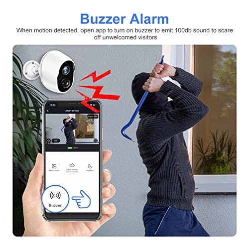 Outdoor Solar Security Camera 2K