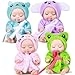 Reborn Baby Doll - 4 Inch Animal Clothes 4 Pcs Bundle