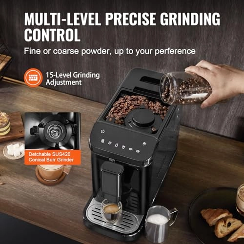 CM9002E-GS - Built-in Grinder 15 Grinding Settings Auto Clean