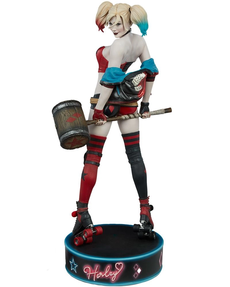 Sideshow Harley Quinn - Hell on Wheels - 20" tall
