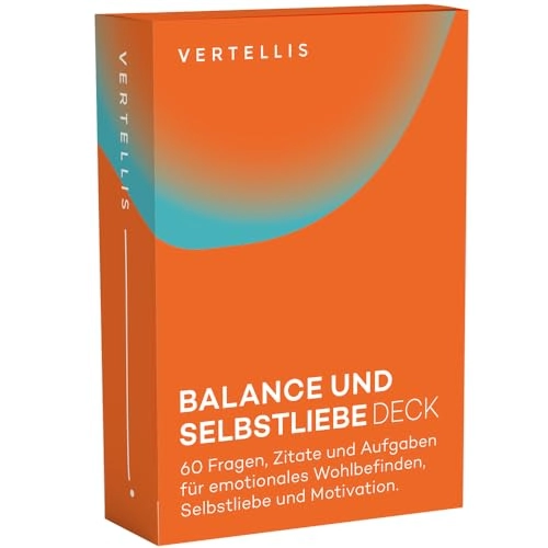 Balance and Self-Love Deck - 60 Questions Mindfulness Cards (German)