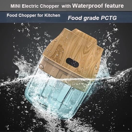 Electric Garlic, Fruit and Vegetable Chopper - 250ml Cordless