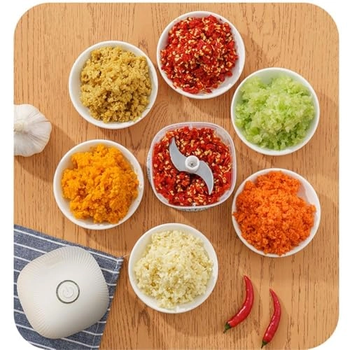 Mini Garlic Chopper - 250ml Type-C Rechargeable