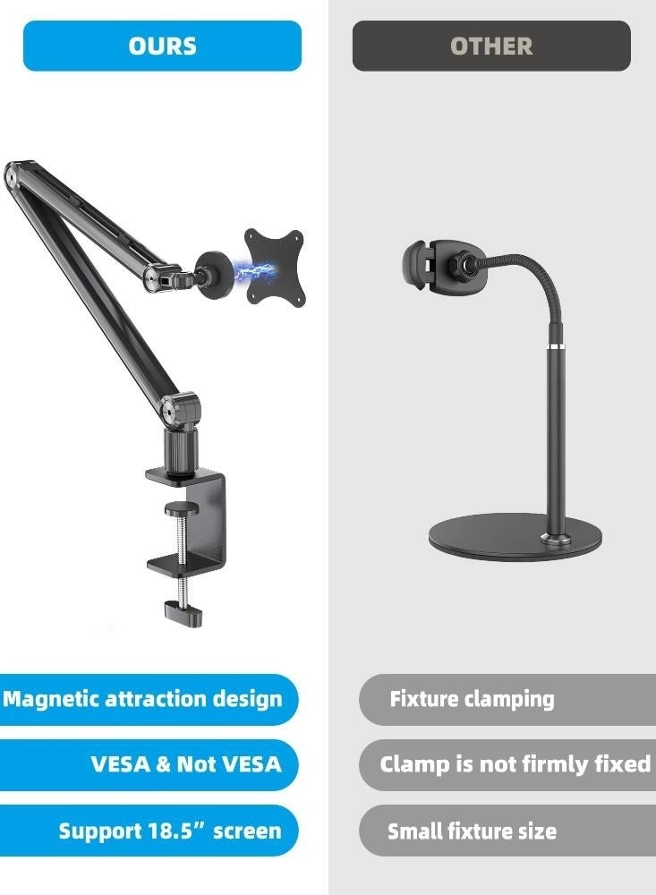 Portable Monitor Arm - 4.7-18.5 inch 75x75mm
