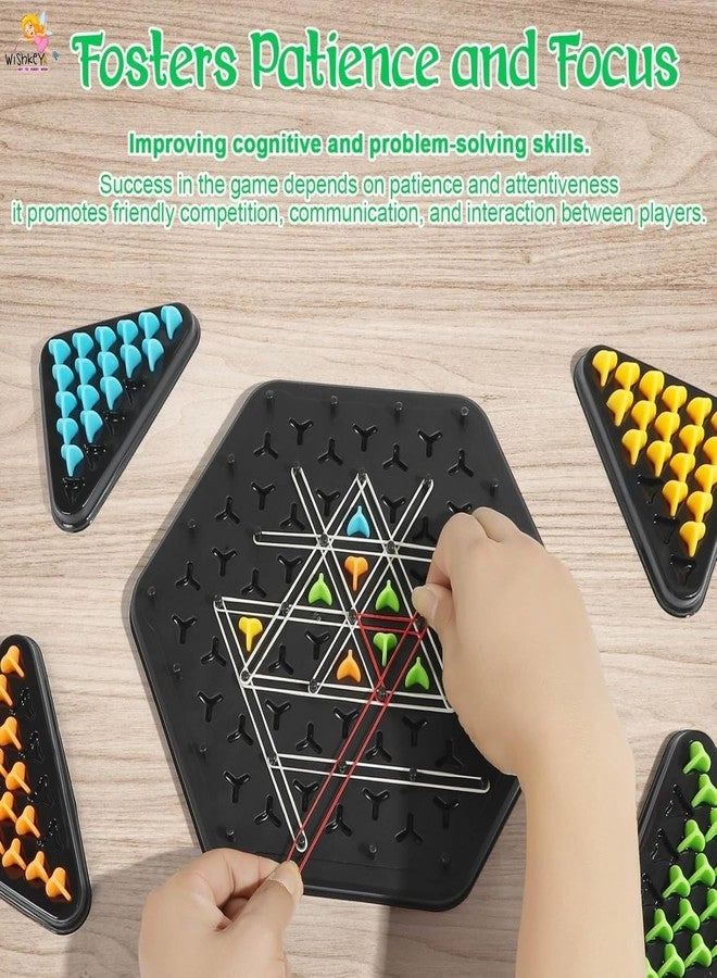 Chain Triangle Chess Triggle Rubber Band Geoboard Puzzle