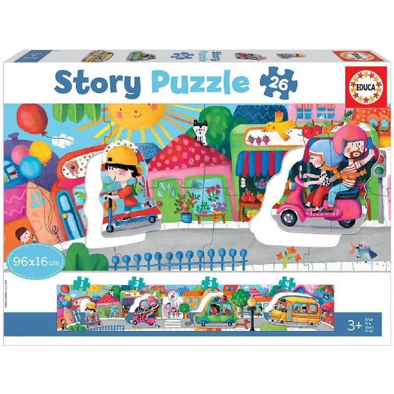 Educa City Vehicles Puzzle (18901) - 26 pcs