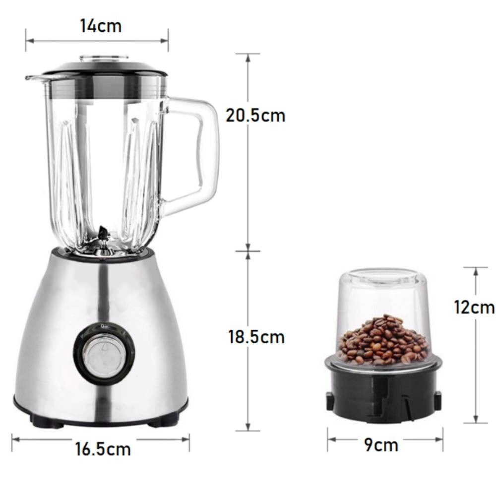 2 in 1 Professional Stainless Steel Super Power Blender