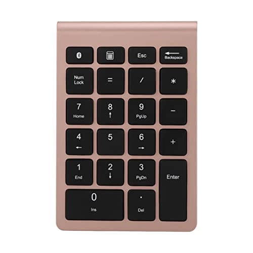 Numeric Keypad - 22 Keys Bluetooth Rose Gold