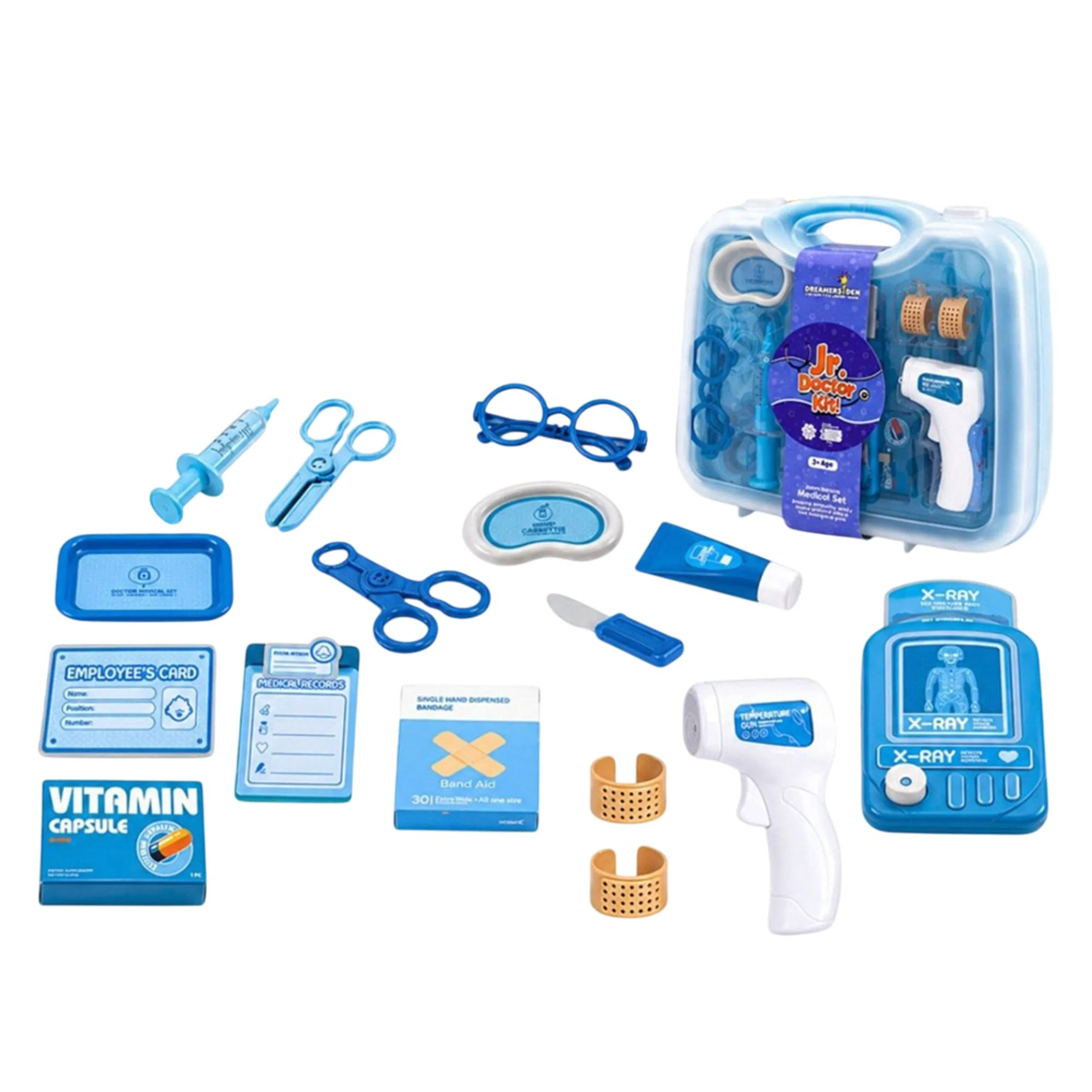 Jr. Doctor Kit Kids Doctor Medical Playset - 17 pcs (4107390-W8721B)
