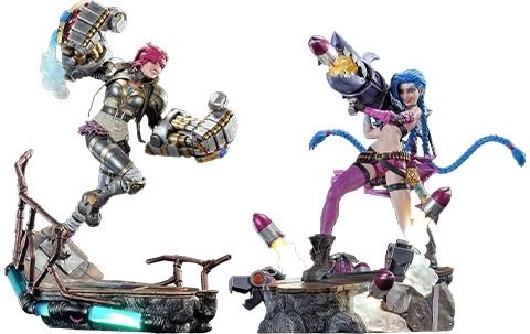 Jinx + Vi - League of Legends - 1:6 Scale Set of 2 Statue