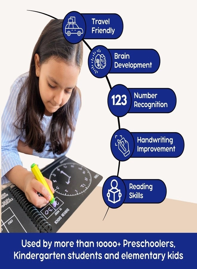 6-in-1 Montessori Pre-Writing Board - 2-6 Years