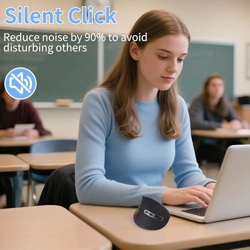 Vertical Ergonomic Mouse - Bluetooth & Wireless Dual Modes