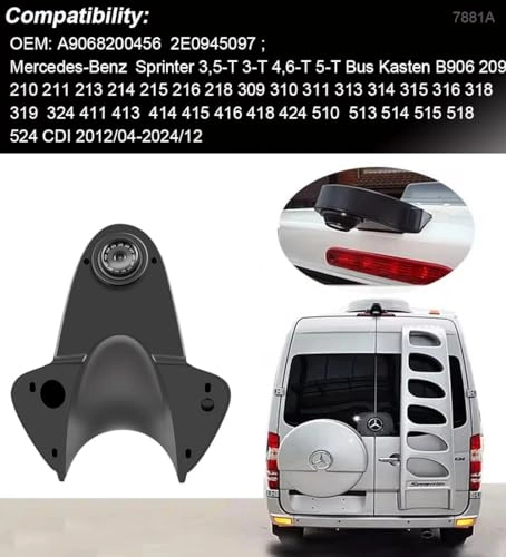 Rear View Camera - Night Vision 1280x720 + 7 inch TFT LCD monitor