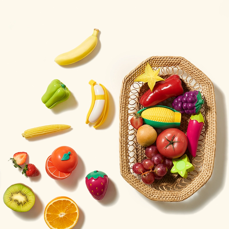 Vegetable And Fruit Slice Toys Playset - Suitable for 3 years & above 16 Pcs