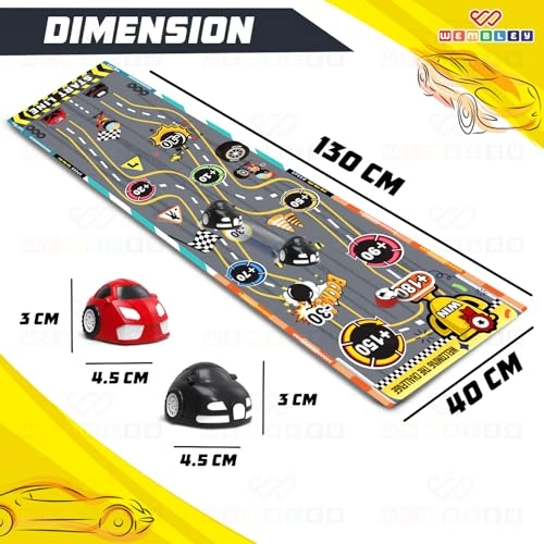 Striker Board Game - Finger Flick Play Mat 6 Car Striker