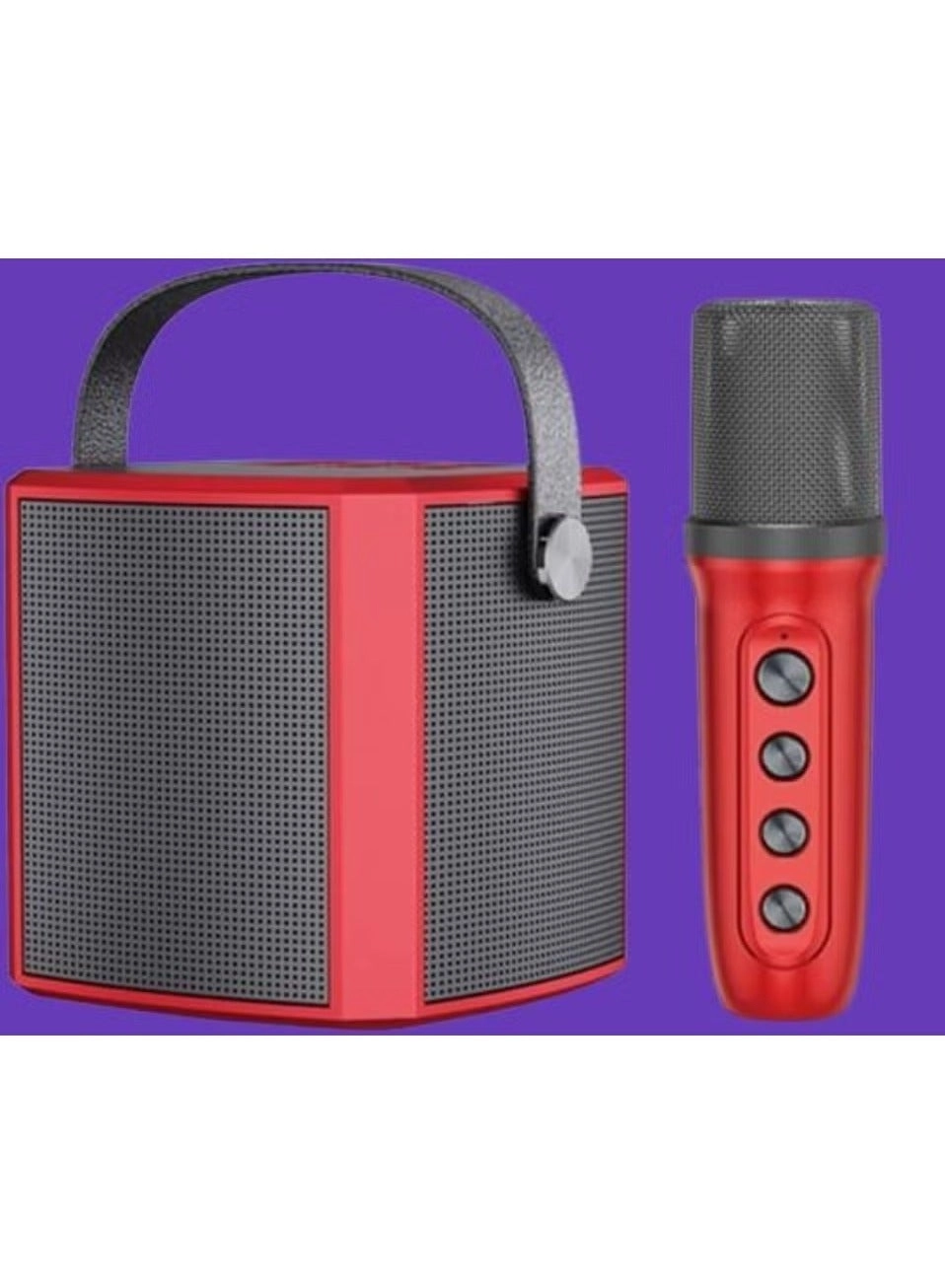 Portable Bluetooth Karaoke Speaker - Rechargeable wireless microphone Type-C charging TF Card support