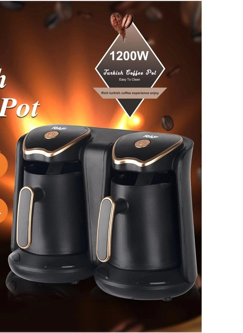 Turkish Coffee Maker Dual 600W Programmable 10-Cup