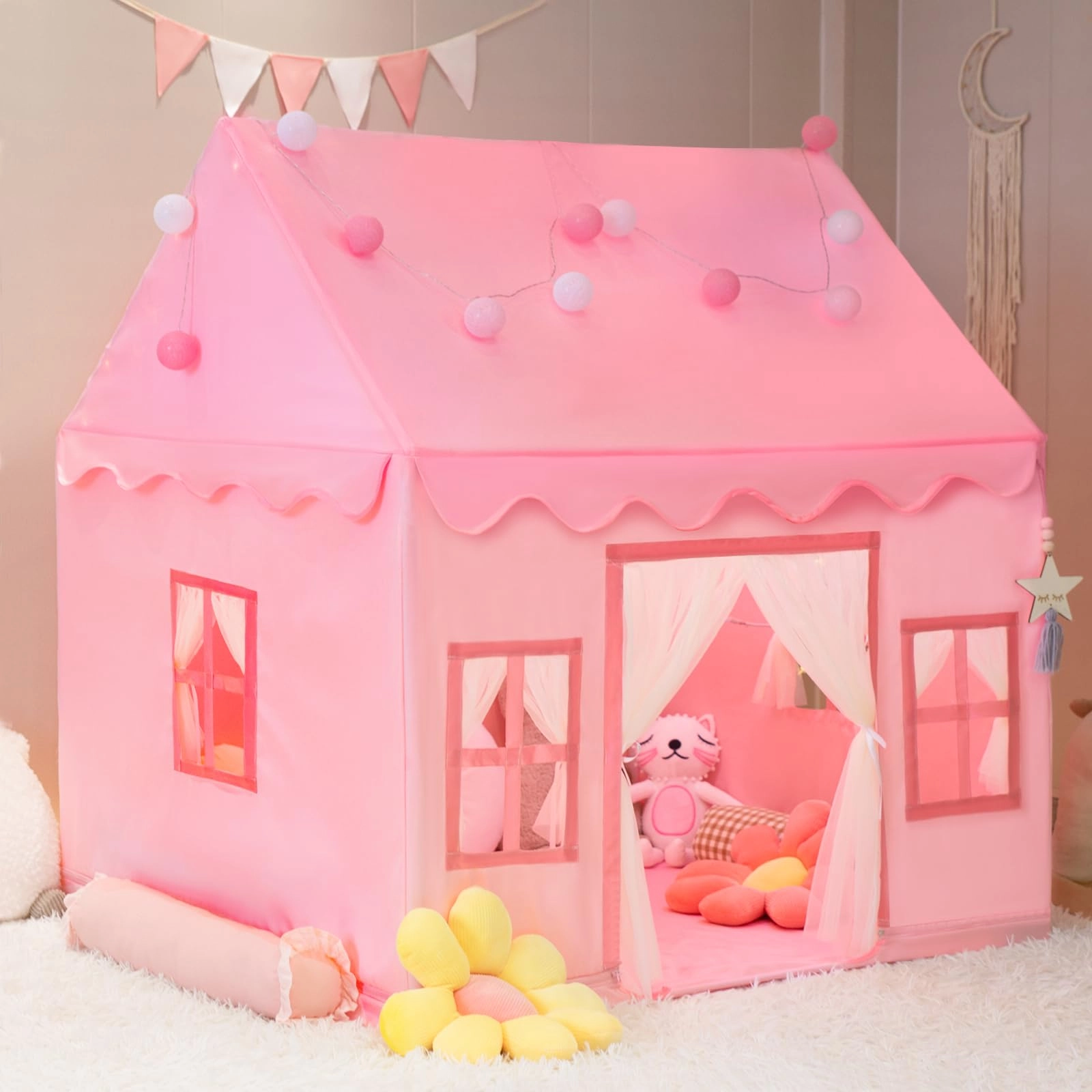 Kids Tent Playhouse - Large Pink