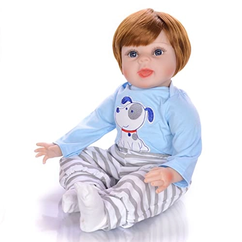 Reborn Baby Doll - 55cm Soft Silicone Limbs Cloth Body