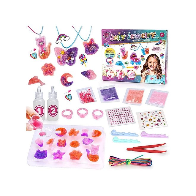 Jelly Jewellery Craft Kit - 27pcs DIY Kids