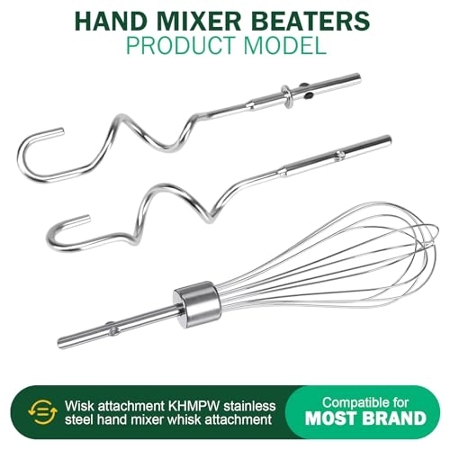 Hand Mixer Beaters - KHMPW Stainless Steel 3PCS