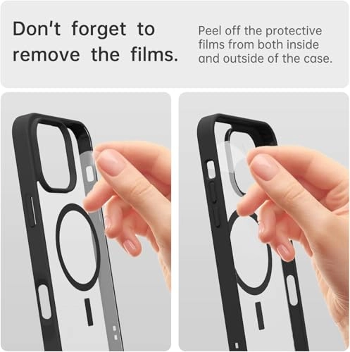 Case for iPhone 16 Pro Max Clear Back Phone Bumper Cover with MagSafe for iPhone 16 Pro Max