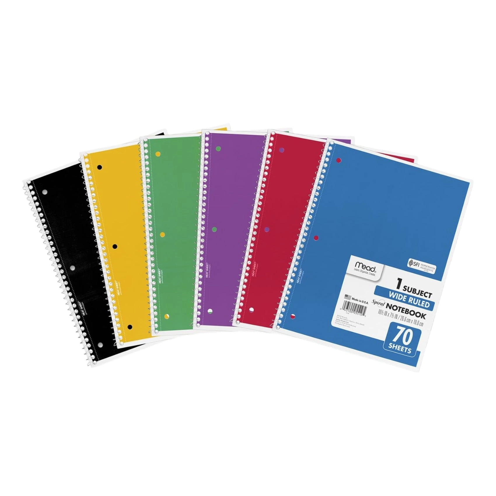 Notebook 8 X 10.5 in Spiral - Lined 70 Sheets
