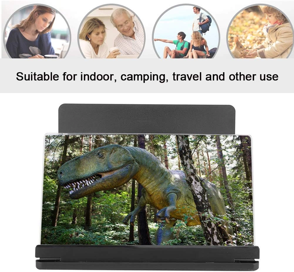 Foldable Phone Screen Magnifier - Adjustable 3D