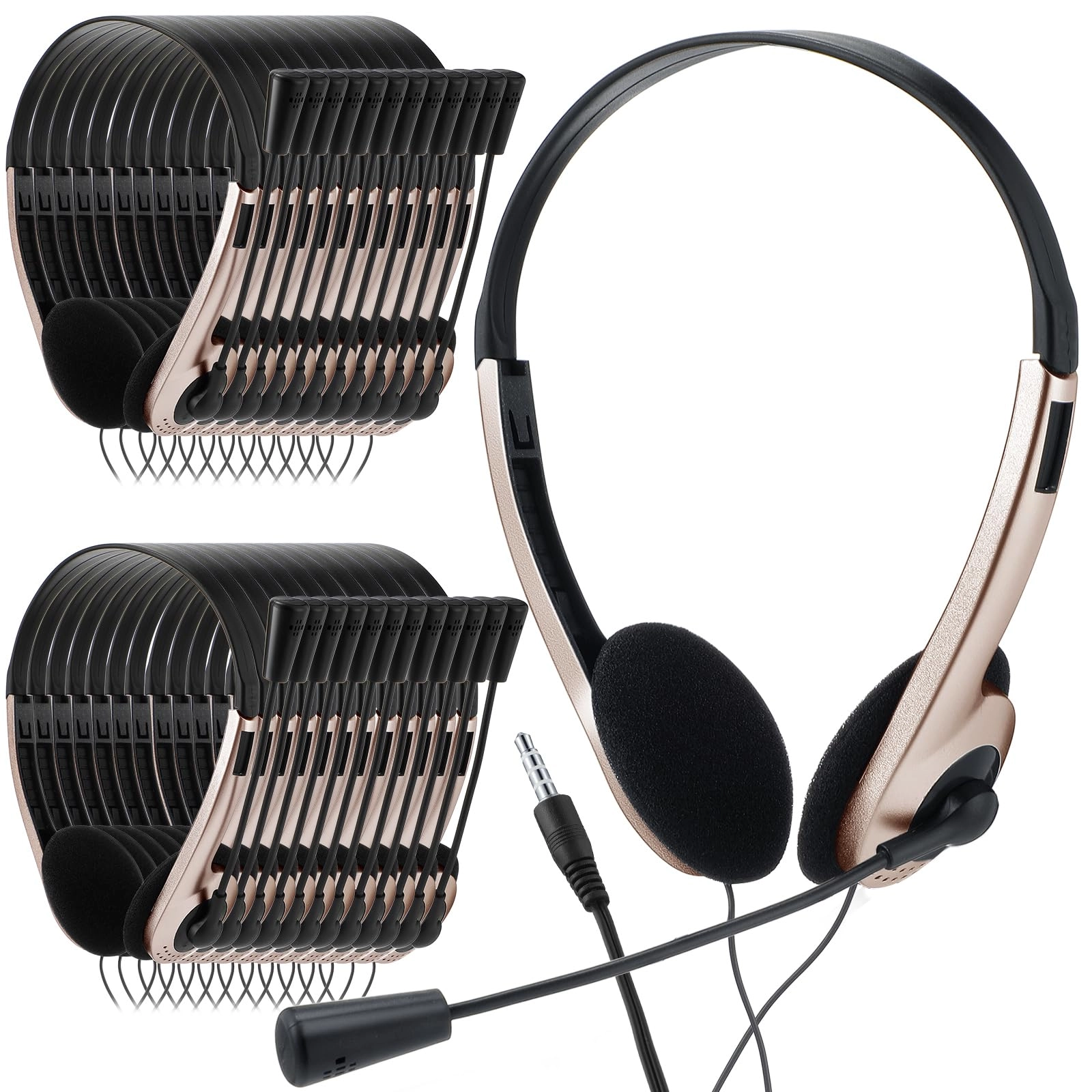 30 Pack Classroom Headphones Wired Headphone