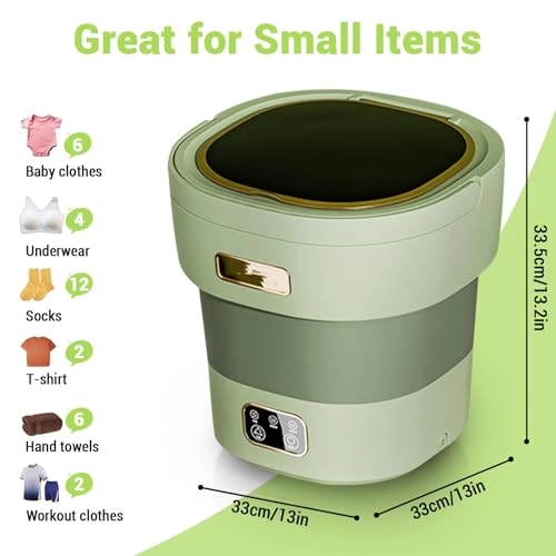 Foldable Mini Washing Machine and Dryer - 12L Portable