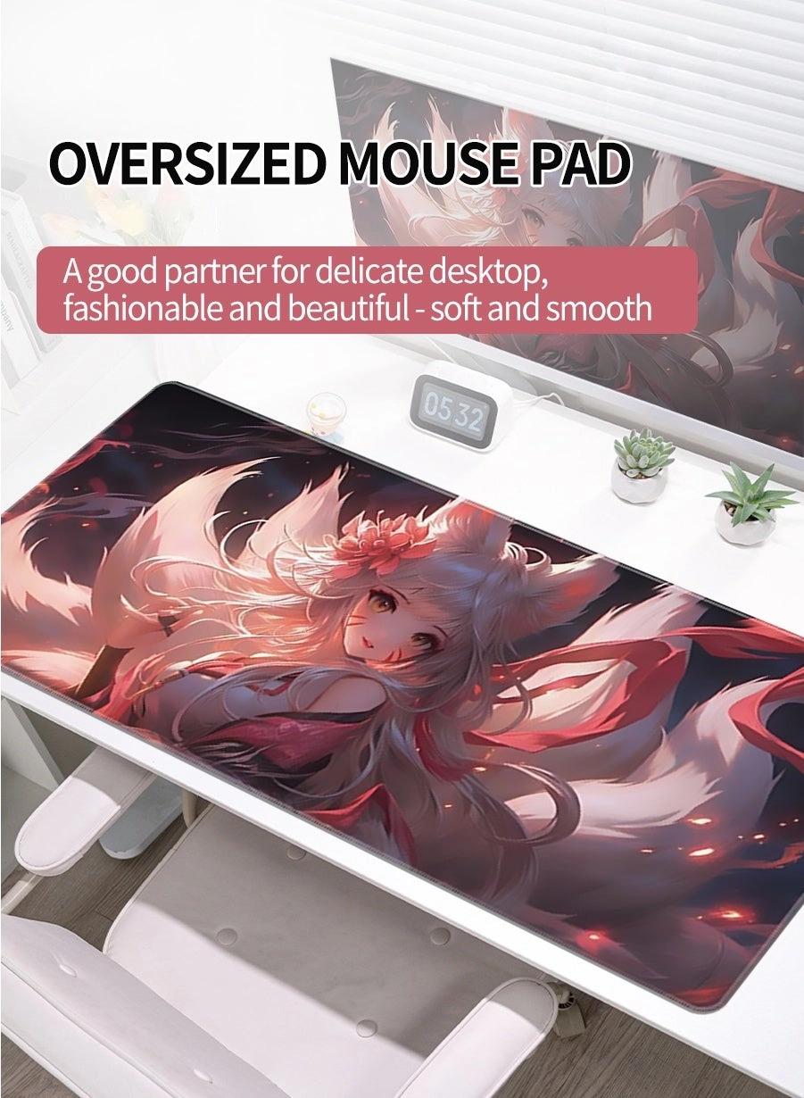 Anime Large Rubber Gaming Mouse Pad - 80x30 cm