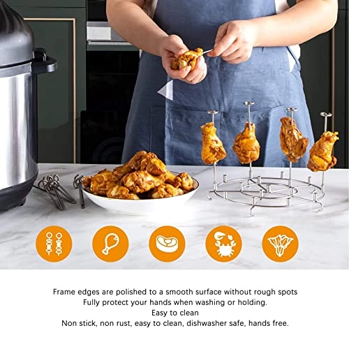 Fryer Skewer Stand - Stainless steel 12 x Skewer