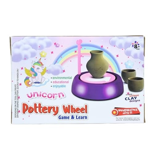 Unicorn Kids Pottery Wheel Kit - Clay 800g