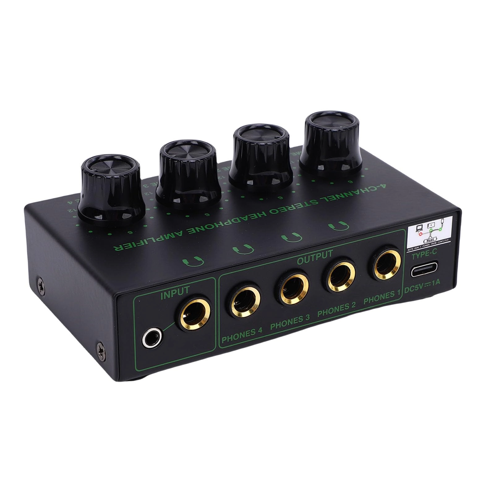 Goshyda Headphone Amplifier - 4 Channel USB Stereo