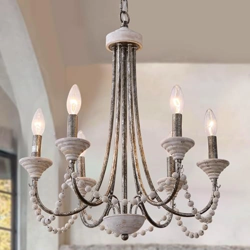 Farmhouse Wood Chandelier