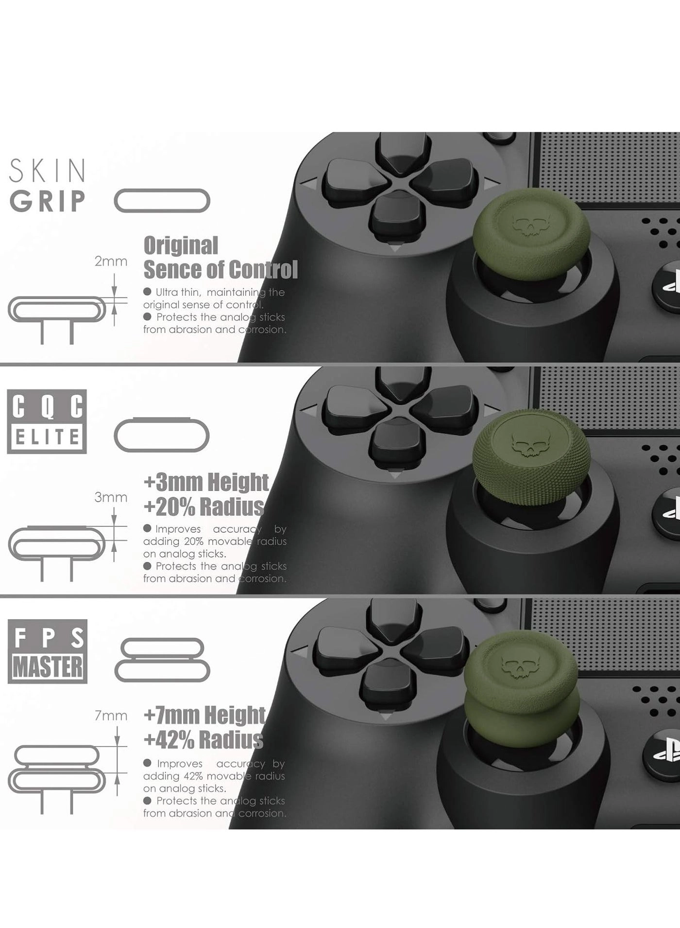 Thumb Grip Caps - Switch Pro Controller PS5 PS4 Slim Pro Controller