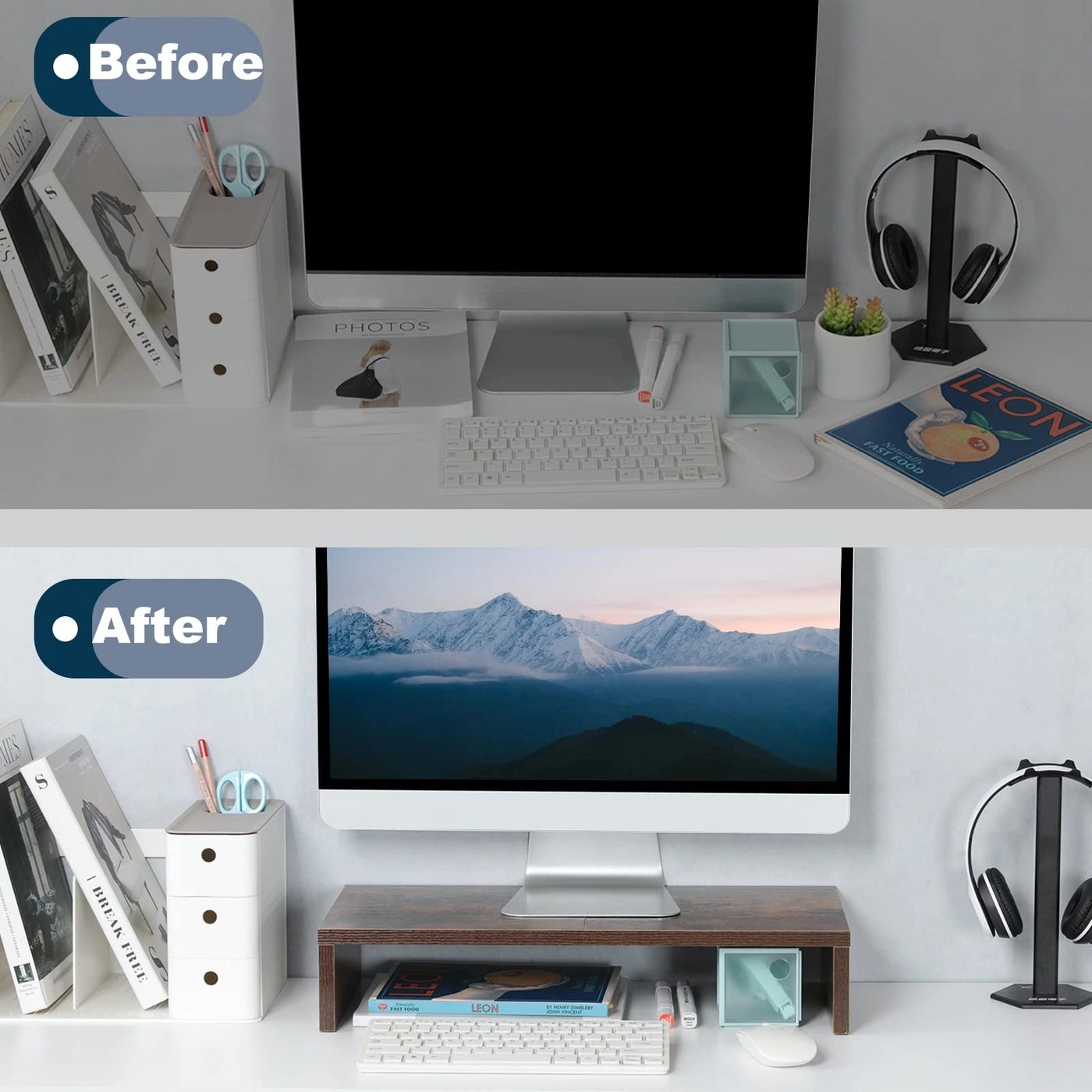 Adjustable Monitor Stand Riser Pack