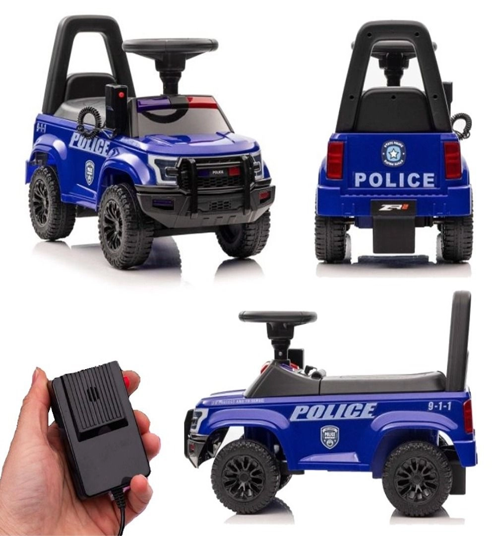 Kids Police Push Car - Blue Suitable for 3 years & above