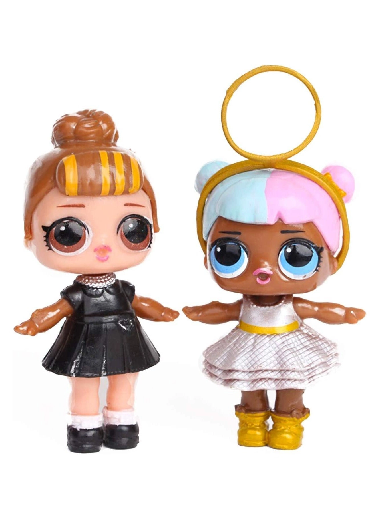 Surprise Doll Ornaments - 8pcs Confetti Glitter Set