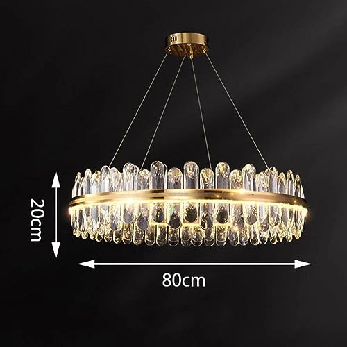 Atmospheric Round Small Chandelier - Silver 80*70cm Crystal