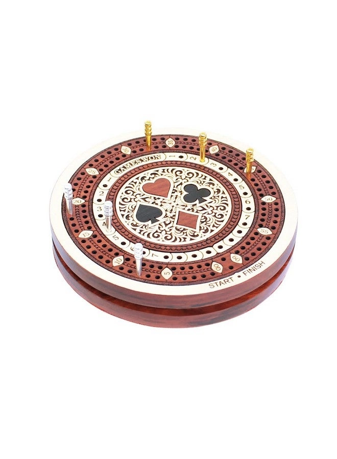 Cribbage Board - 2 Track 60 Points Bloodwood / Maple Wood