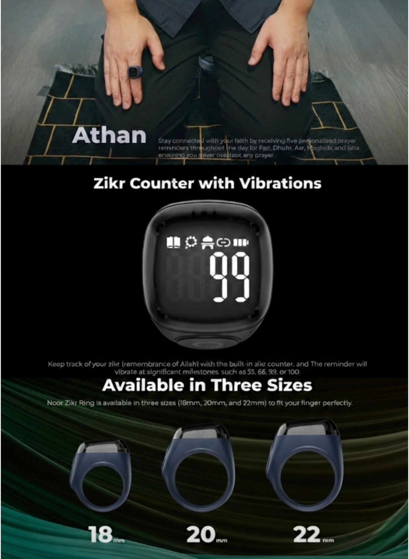 Zikr Ring Noor - 20MM