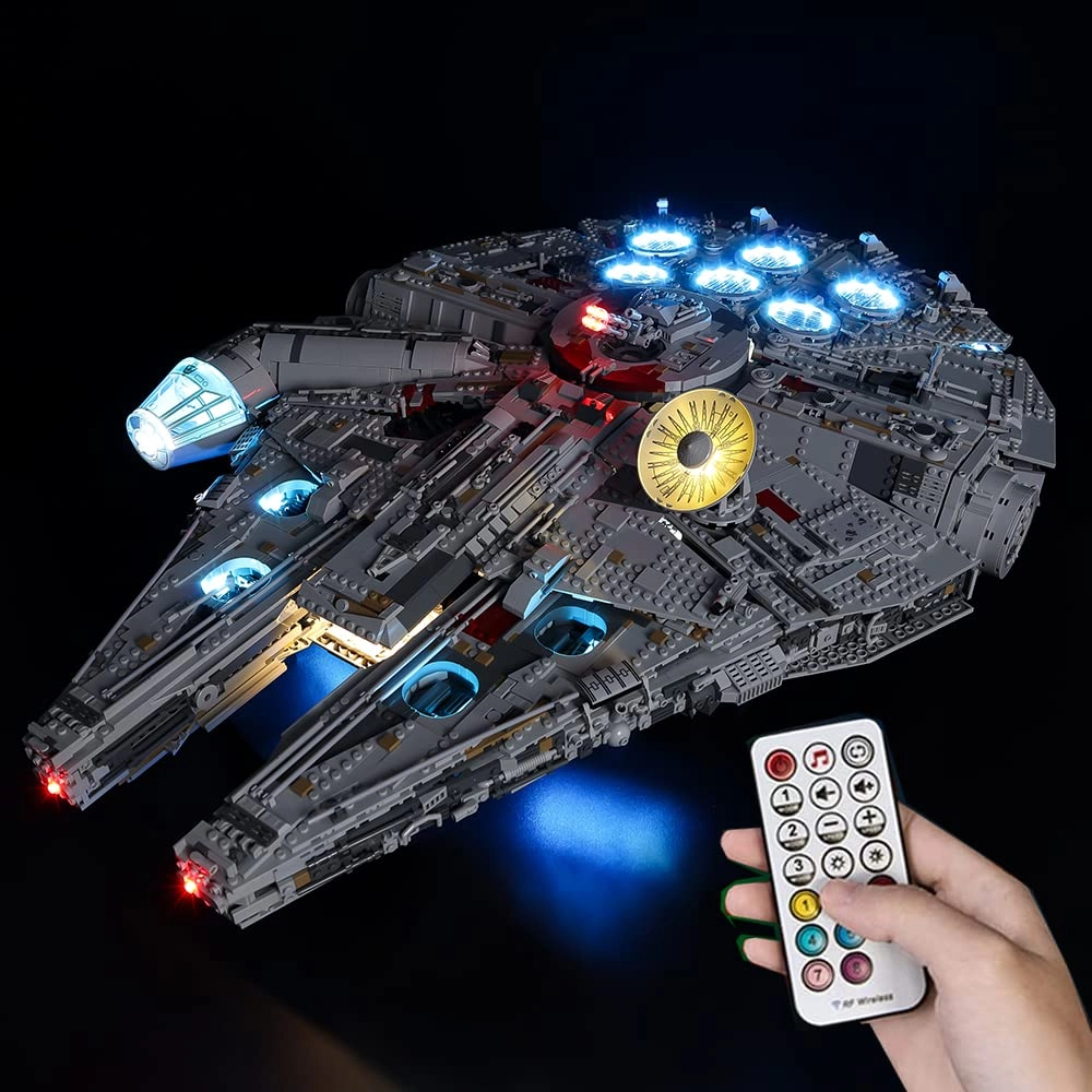 wddspsh LED Light Kit - Compatible with 75192 Millennium Falcon RC Version