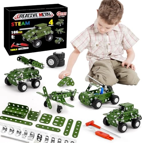 Model Building Kit - 4 in1 166 pcs for ages 8+